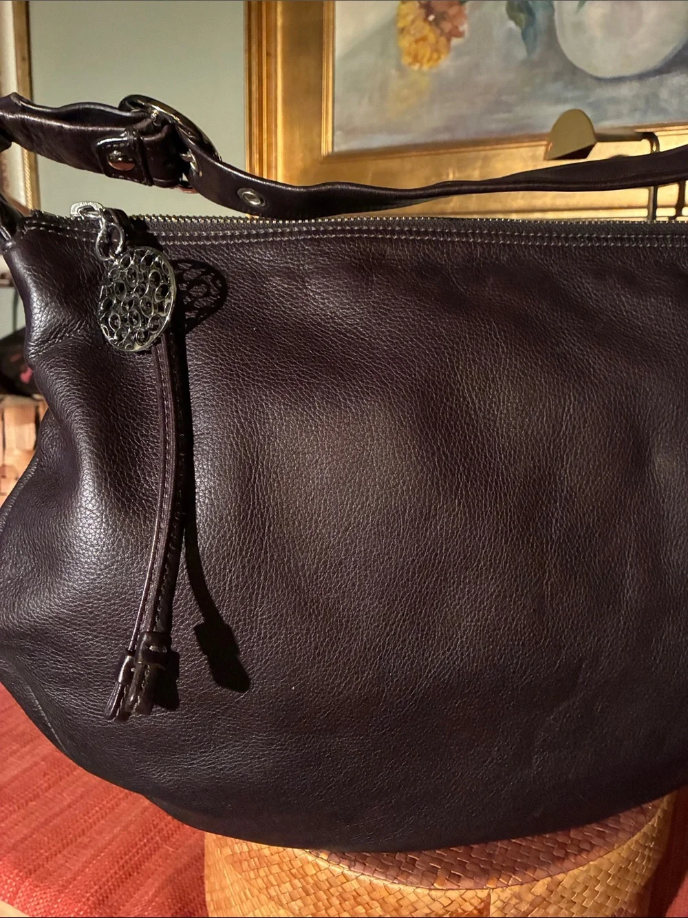 Coach Ali HOBO Slouchy Shoulder Bag in Dark Brown Leather - 13655 - Year 2009